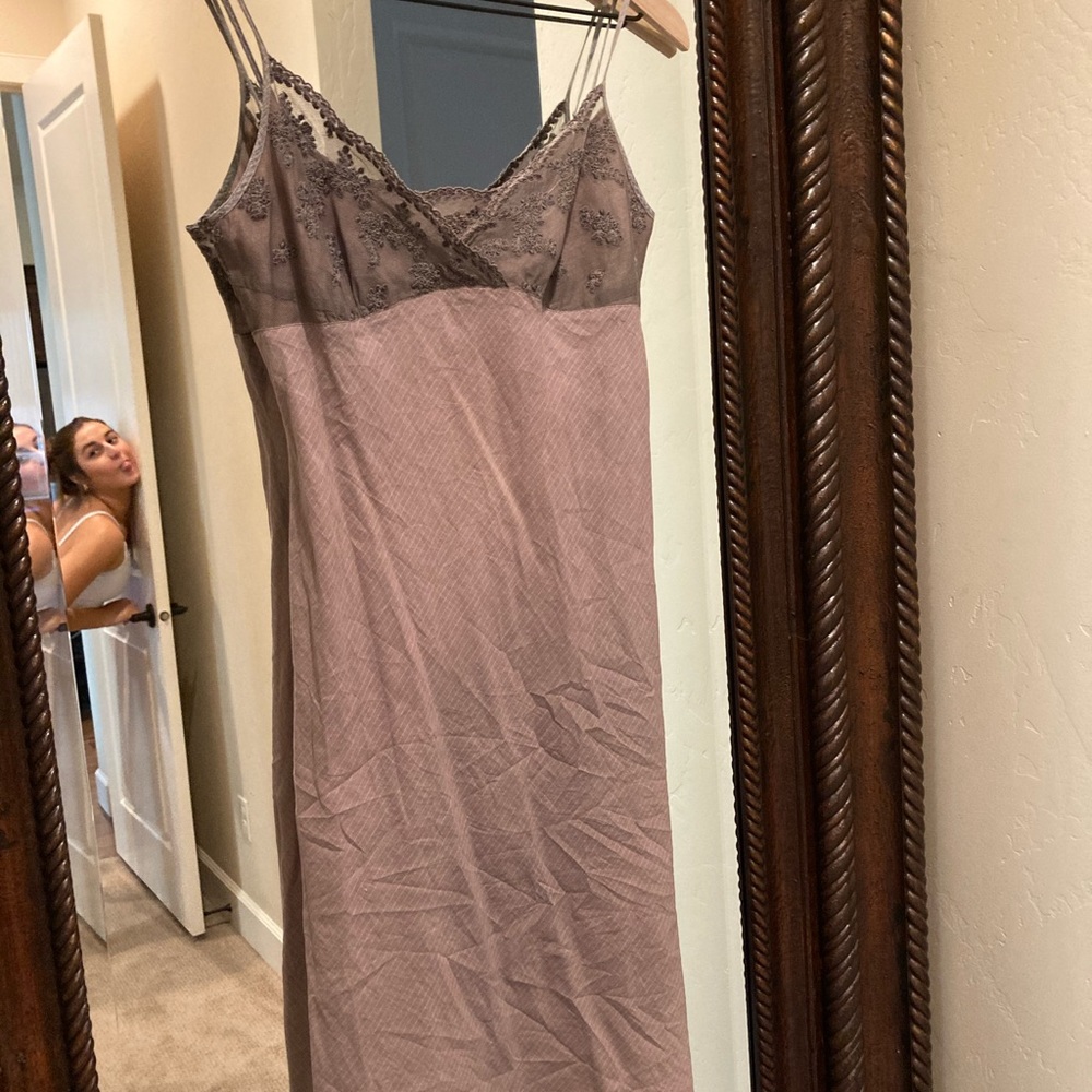 Dosa slip dress smokey lavender size 2